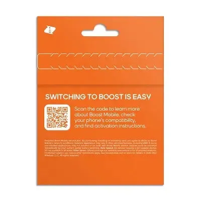 Boost Mobile Preloaded SIM Card (15GB) - 1 Month