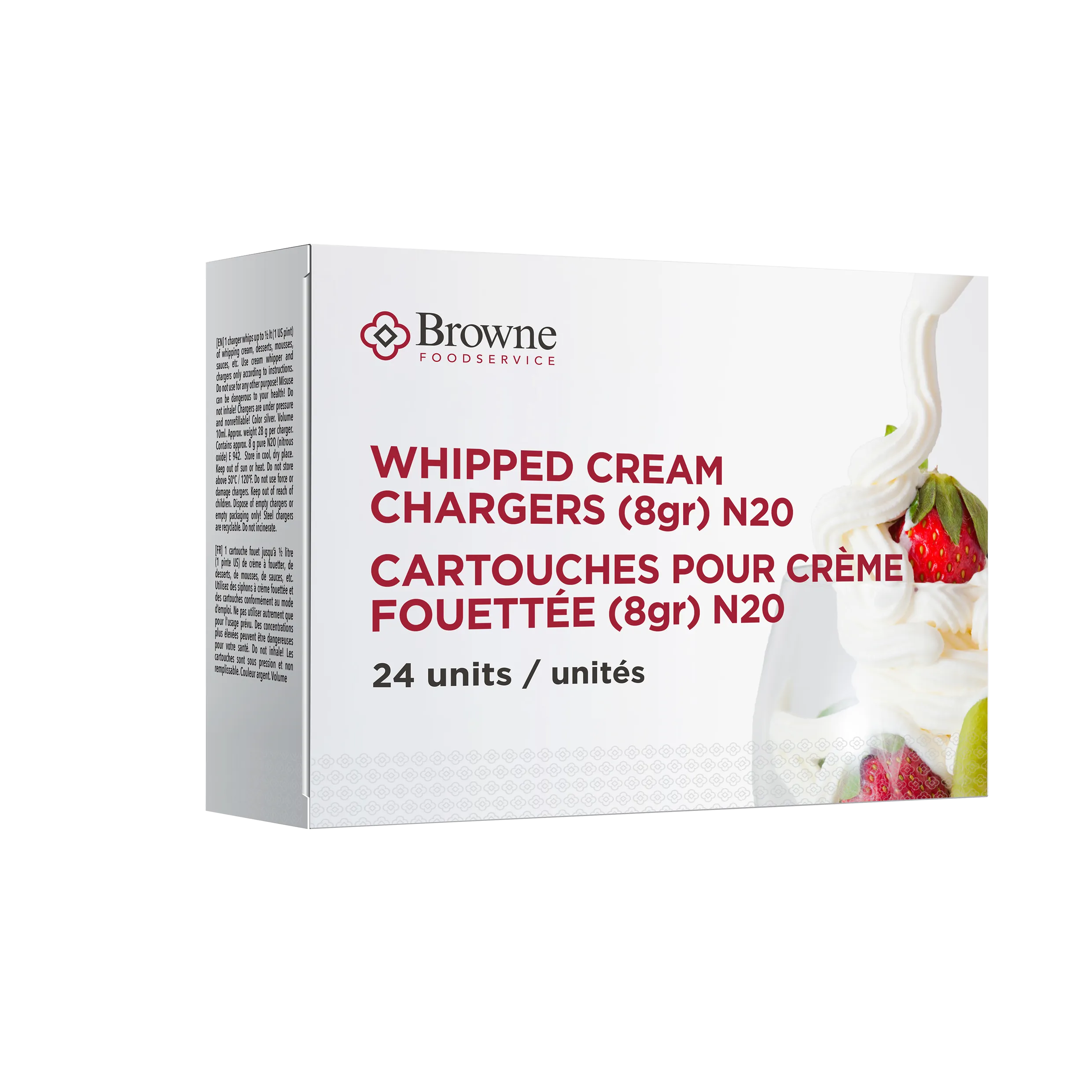 Browne Cream Whipper Chargers - Box of 24