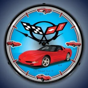 C5 Corvette History Backlit LED Clock