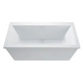 Cahaba Logan 66 in. Freestanding Acrylic Tub in Glossy White