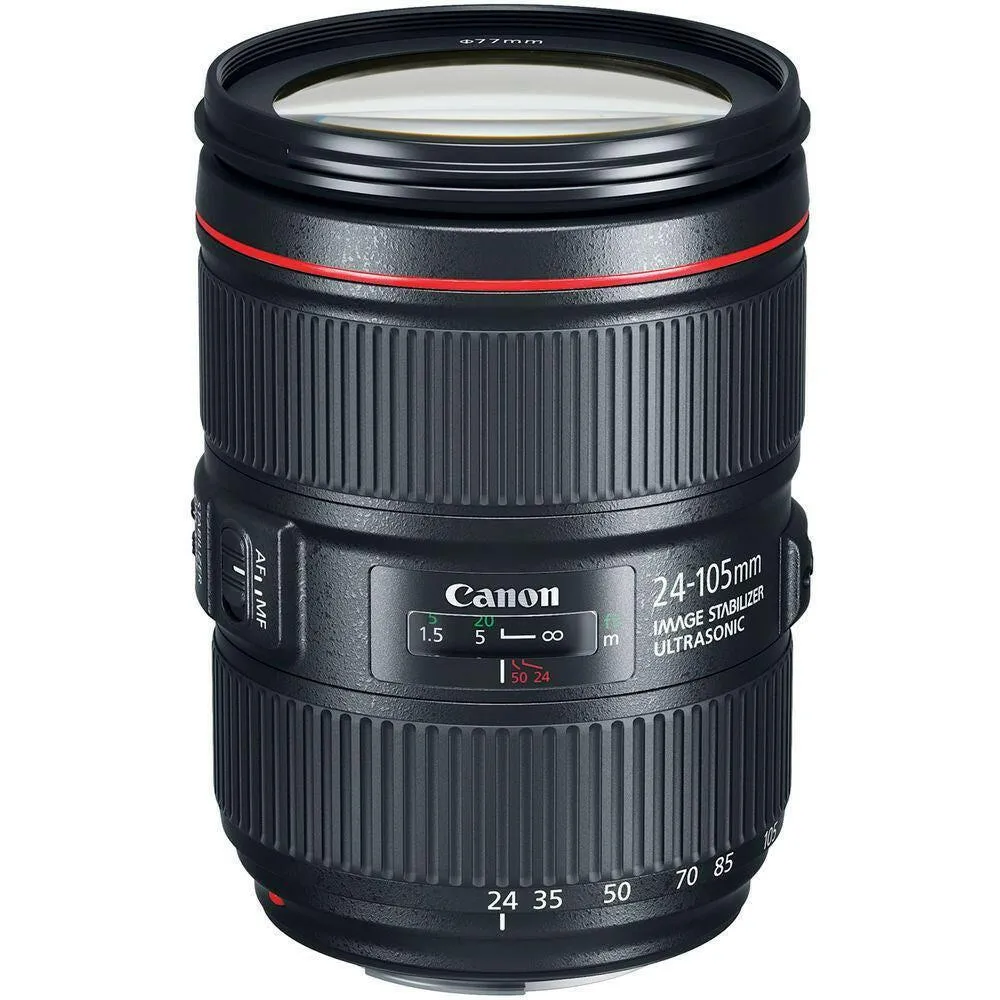 Canon 5D Mark IV EOS DSLR Camera with 24-105mm f/4L IS II USM   100-400mm USM II