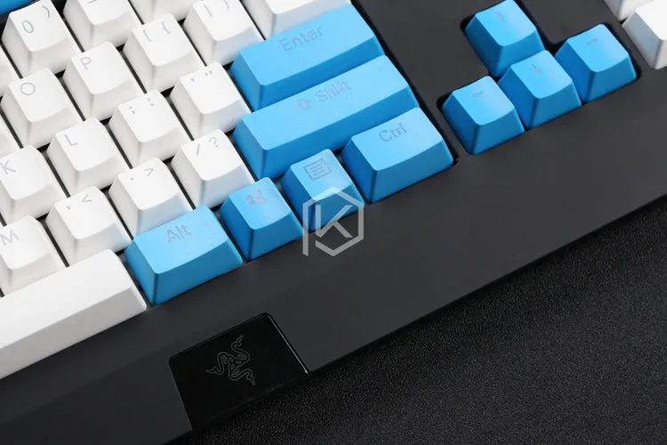 Capturer Backlit Doubleshot PBT Keycap Set Durable Shine-Through Legends OEM profile Compatible for razer black widow