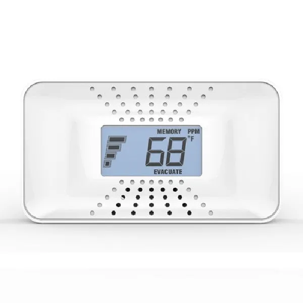 Carbon Monoxide Alarm with Temperature Digital Display