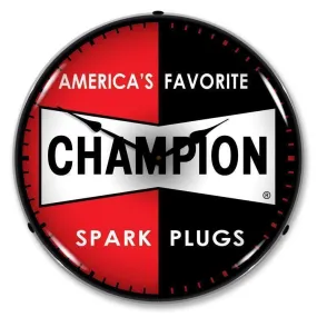 Champion Spark Plugs Backlit LED Clock