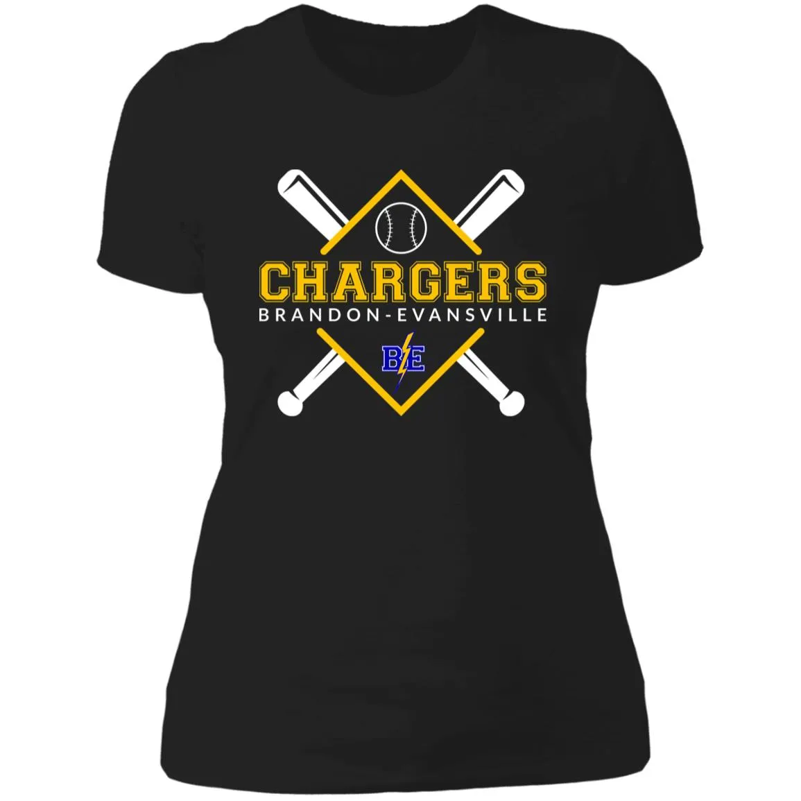 Chargers Softball - Ladies' Boyfriend T-Shirt