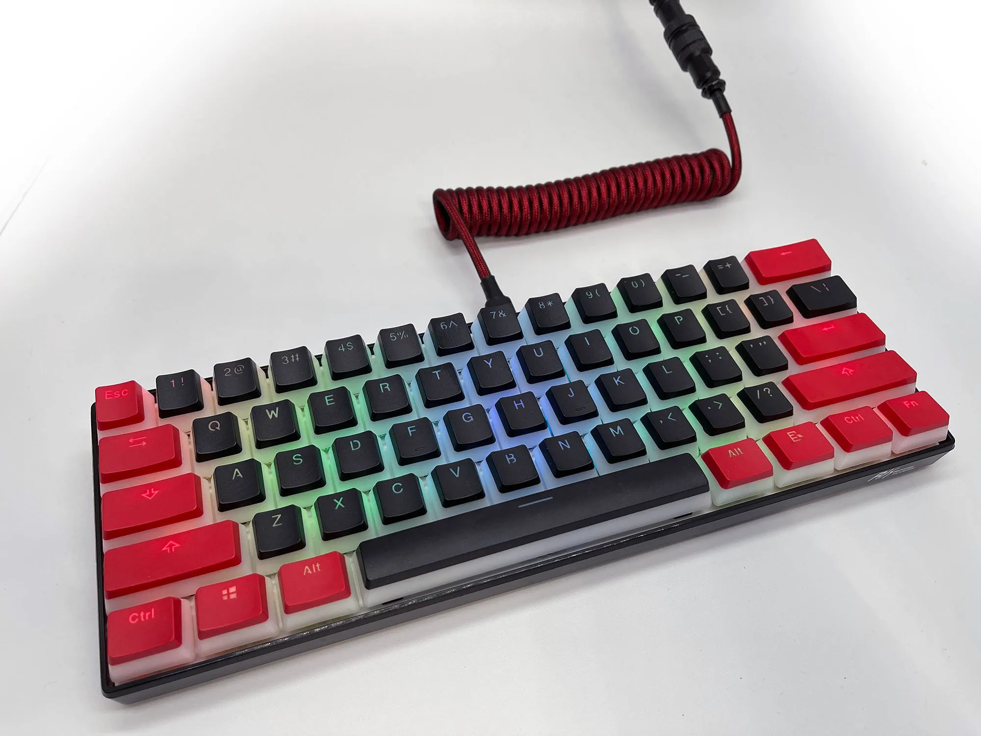 Cherry Edition Custom Built Royal Kludge RK61 RGB 60% Wireless-Wired Mechanical Keyboard