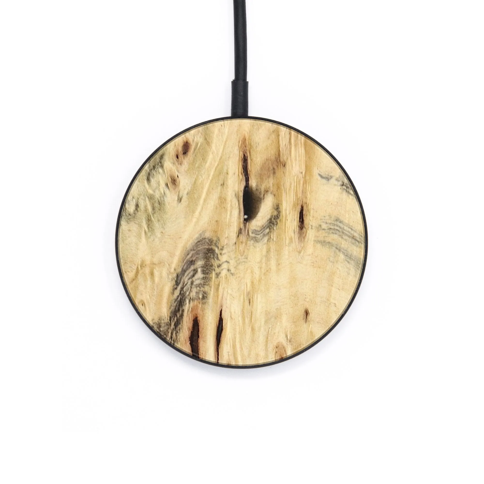 Circle Burl Wood Wireless Charger - Raquel (Wood Burl, 655383)