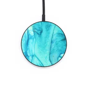 Circle Wood Resin Wireless Charger - Addilyn (Watercolor, 671817)