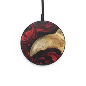 Circle Wood Resin Wireless Charger - Alexia (Red, 665680)