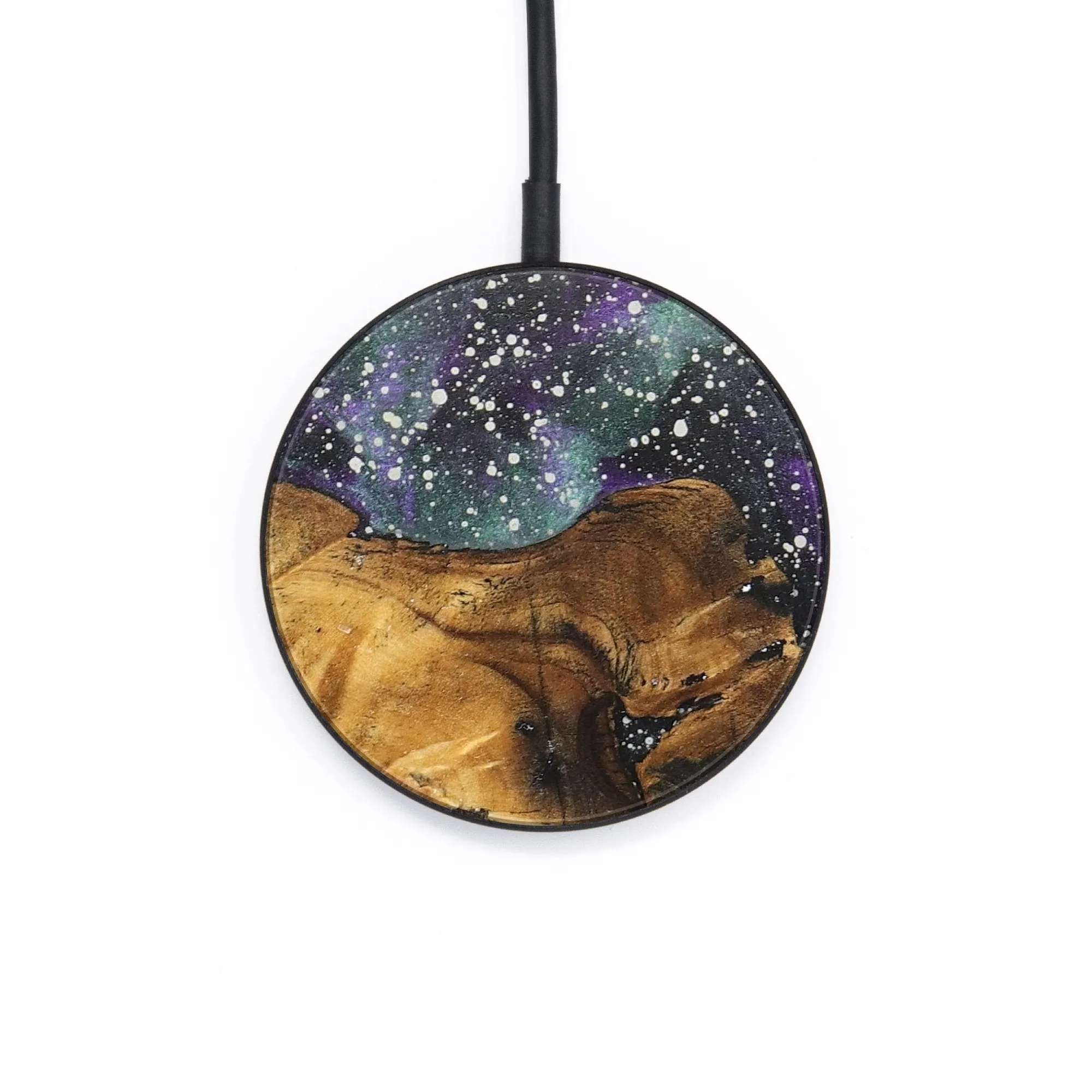 Circle Wood Resin Wireless Charger - Annabella (Cosmos, 711545)