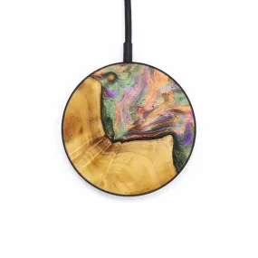 Circle Wood Resin Wireless Charger - Brianne (Green, 704140)