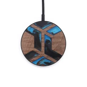 Circle Wood Resin Wireless Charger - Clark (Pattern, 611203)