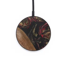 Circle Wood Resin Wireless Charger - Devin (Red, 671881)