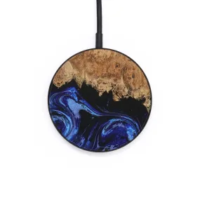 Circle Wood Resin Wireless Charger - Dionne (Blue, 654417)