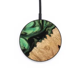 Circle Wood Wireless Charger - Daphine (Green, 736682)