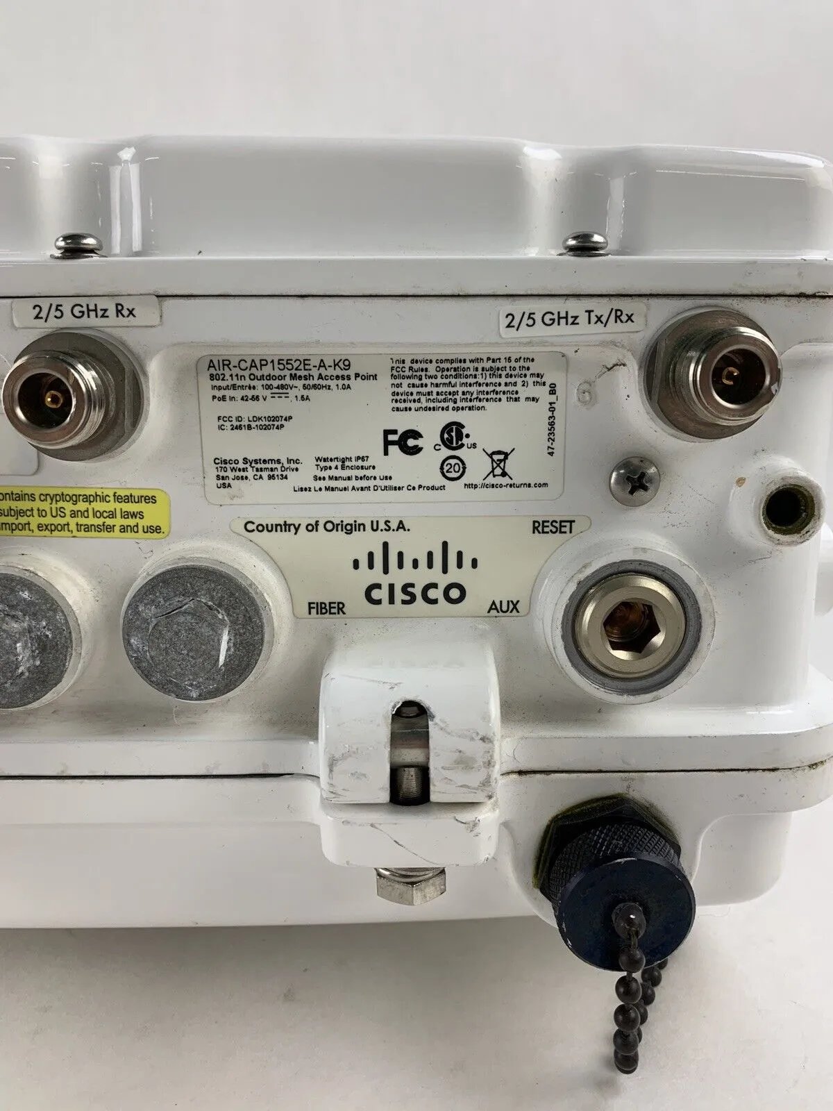 Cisco AIR-CAP1552E-A-K9  Outdoor Mesh Wireless Access Point Tested and Reset