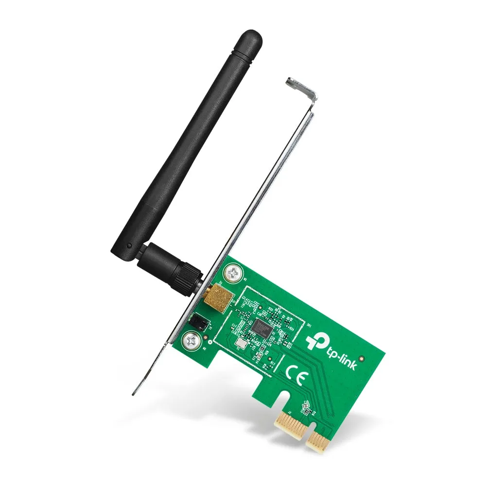 [CLEARANCE] TP-Link TL-WN781ND 150Mbps Wireless N PCIe Adapter 2.4GHz with 2x High Gain External Antennas, Advanced Security Connection with WPA/WPA2 encryption, Low Profile & Full Height Brackets for Windows 11/10/8.1/8/7 & Linux