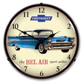 Collectable Sign and Clock - 1957 Chevrolet Bel Air Clock