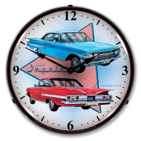 Collectable Sign and Clock - 1960 Impala Clock