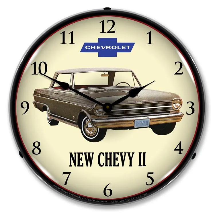 Collectable Sign and Clock - 1962 Chevy II Nova Clock