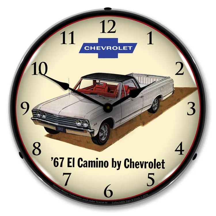 Collectable Sign and Clock - 1967 Chevrolet El Camino Clock