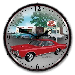 Collectable Sign and Clock - 1967 GTO Clock