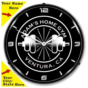 Collectable Sign and Clock - Add Your Name Home Gym Clock