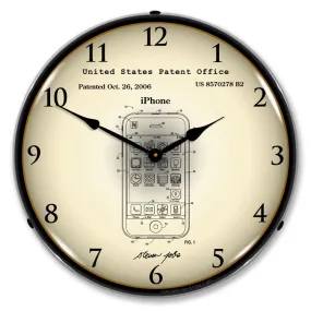 Collectable Sign and Clock - Apple iPhone Patent Clock