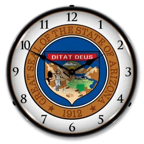 Collectable Sign and Clock - Arizona State Seal Clock