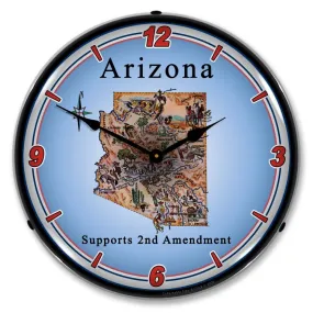 Collectable Sign and Clock - Arizona Supports the 2nd Amendment Clock