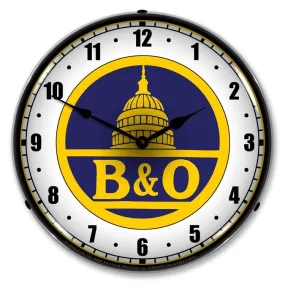 Collectable Sign and Clock - B&O Railroad 1 Clock