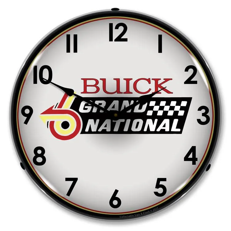 Collectable Sign and Clock - Buick Grand National logo Clock