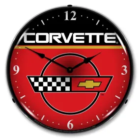 Collectable Sign and Clock - C4 Corvette Clock