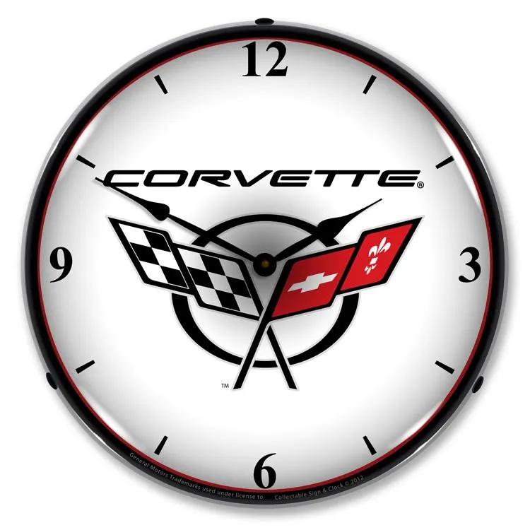 Collectable Sign and Clock - C5 Corvette 2 Clock