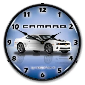 Collectable Sign and Clock - Camaro G5 Summit White Clock