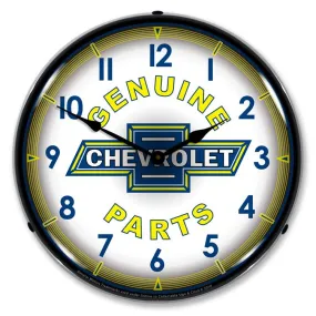 Collectable Sign and Clock - Chevy Parts Vintage Clock