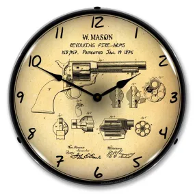 Collectable Sign and Clock - Colt Peace Maker Patent Clock