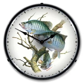 Collectable Sign and Clock - Crappies Clock