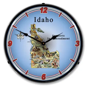 Collectable Sign and Clock - Idaho Supports the 2nd Amendment Clock