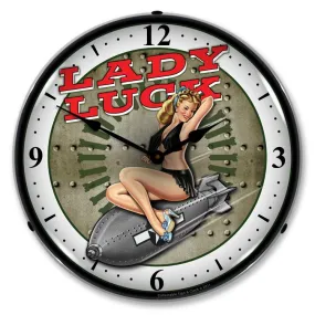 Collectable Sign and Clock - Lady Luck Clock