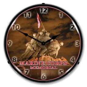 Collectable Sign and Clock - Marine Corps Memorial Iwo Jima Clock