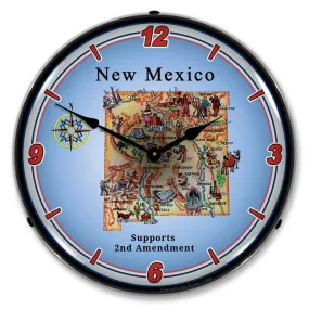 Collectable Sign and Clock - New Mexico Supports the 2nd Amendment Clock