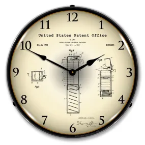 Collectable Sign and Clock - Pez Candy Dispenser 1952  Patent Clock