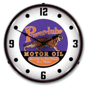 Collectable Sign and Clock - Powerlube Motor Oil Clock