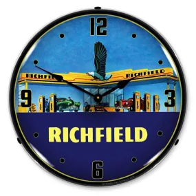 Collectable Sign and Clock - Richfield Station 1940s Clock