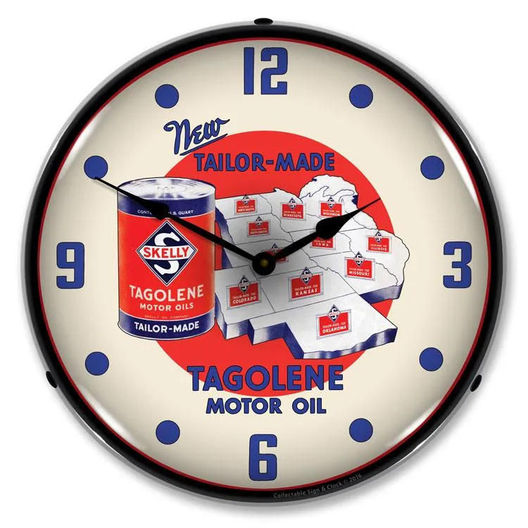 Collectable Sign and Clock - Skelly Motor Oil Clock