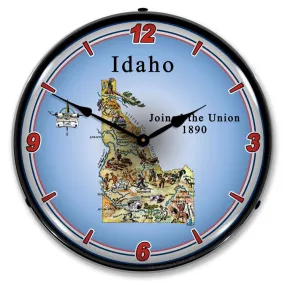 Collectable Sign and Clock - State of Idaho Clock