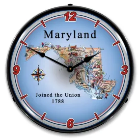 Collectable Sign and Clock - State of Maryland Clock