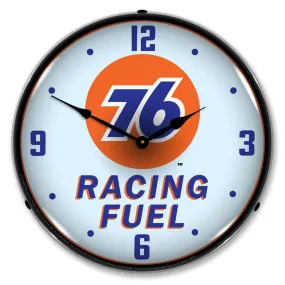 Collectable Sign and Clock - Union 76 Racing Fuel Clock