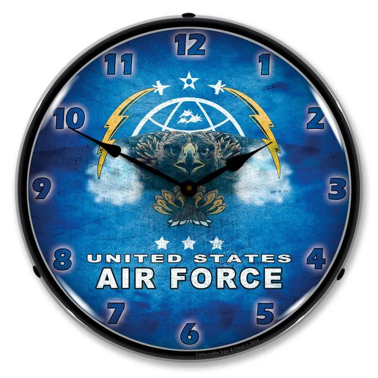 Collectable Sign and Clock - United States Air Force Clock